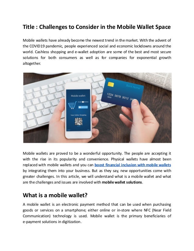 Challenges to consider in the mobile wallet space PDF