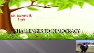 Mr. Mukund B.
Ingle
 