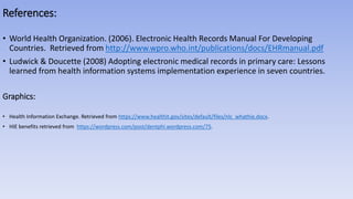Challenges to EHR use in Philippine primary health care settings | PPTX