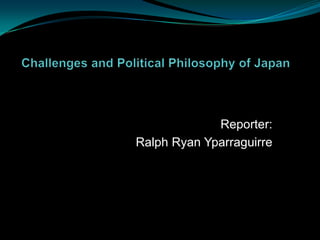 Reporter:
Ralph Ryan Yparraguirre
 