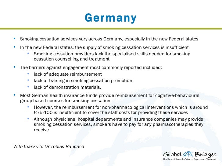 Challenges to Tobacco Dependence Treatment in Europe 