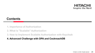 Challenge to Implementing "Scalable" Authorization with Keycloak | PPTX