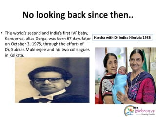 No looking back since then..
Harsha with Dr Indira Hinduja 1986
 