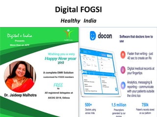 Digital FOGSI
Healthy India
 