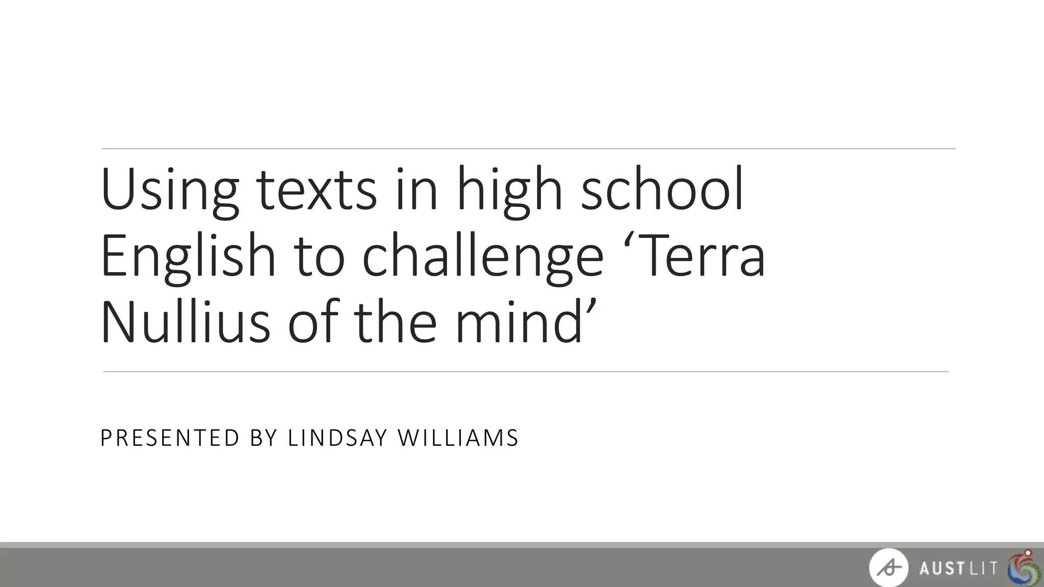 Challenging Terra Nullius of the Mind | PPTX
