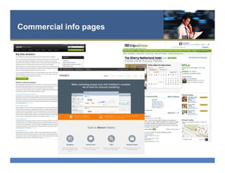 Commercial info pages
 