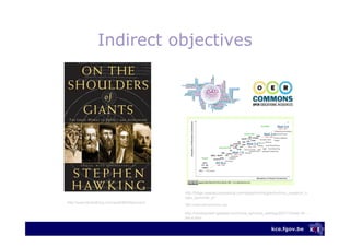 kce.fgov.be
Indirect objectives
http://blogs.openaccesscentral.com/blogs/bmcblog/entry/bmc_research_n
otes_launches_a1
htt...