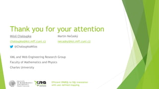 Efficient SPARQL to SQL translation with user defined mapping | PPT