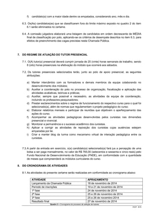 CR/JP - 3/ 5 
f) candidato(a) com a maior idade dentre os empatados, considerando ano, mês e dia. 
6.3. Os(As) candidatos(...