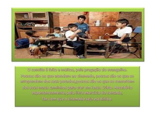 O convite é feito a muitos, pela pregação do evangelho. Poucos são os que atendem ao chamado, poucos são os que se arrependem dos seus pecados,poucos são os que se convertem dos seus maus caminhos para crer em Jesus Cristo. Recebê-lo espontaneamente, pelo livre exercício da vontade, faz com que o chamado seja escolhido.