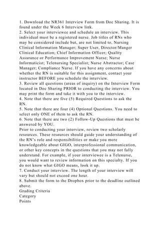 Chamberlain College of NursingNR361 Information Systems in Healt.docx