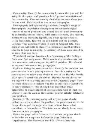 Chamberlain College of NursingNR443 Community Health NursingNR.docx