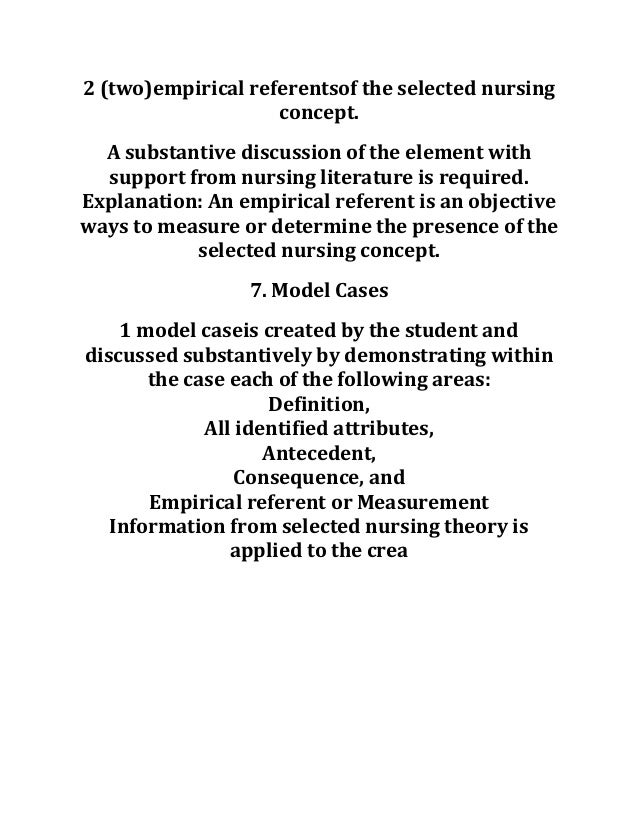 NR 501 Week 3 Discussion: Steps of Concept Analysis (graded)