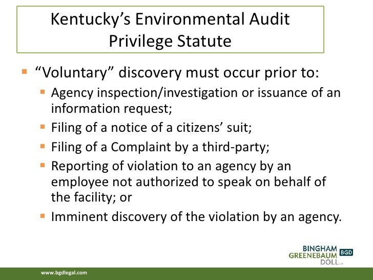Environmental Auditing and Inspection Survival Environmental Auditing and Inspection Survival