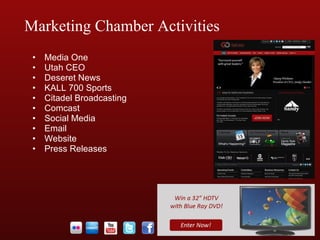 Media One Utah CEO Deseret News KALL 700 Sports Citadel Broadcasting Comcast Social Media Email Website Press Releases Marketing Chamber Activities 