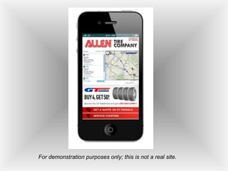 For demonstration purposes only; this is not a real site.
 