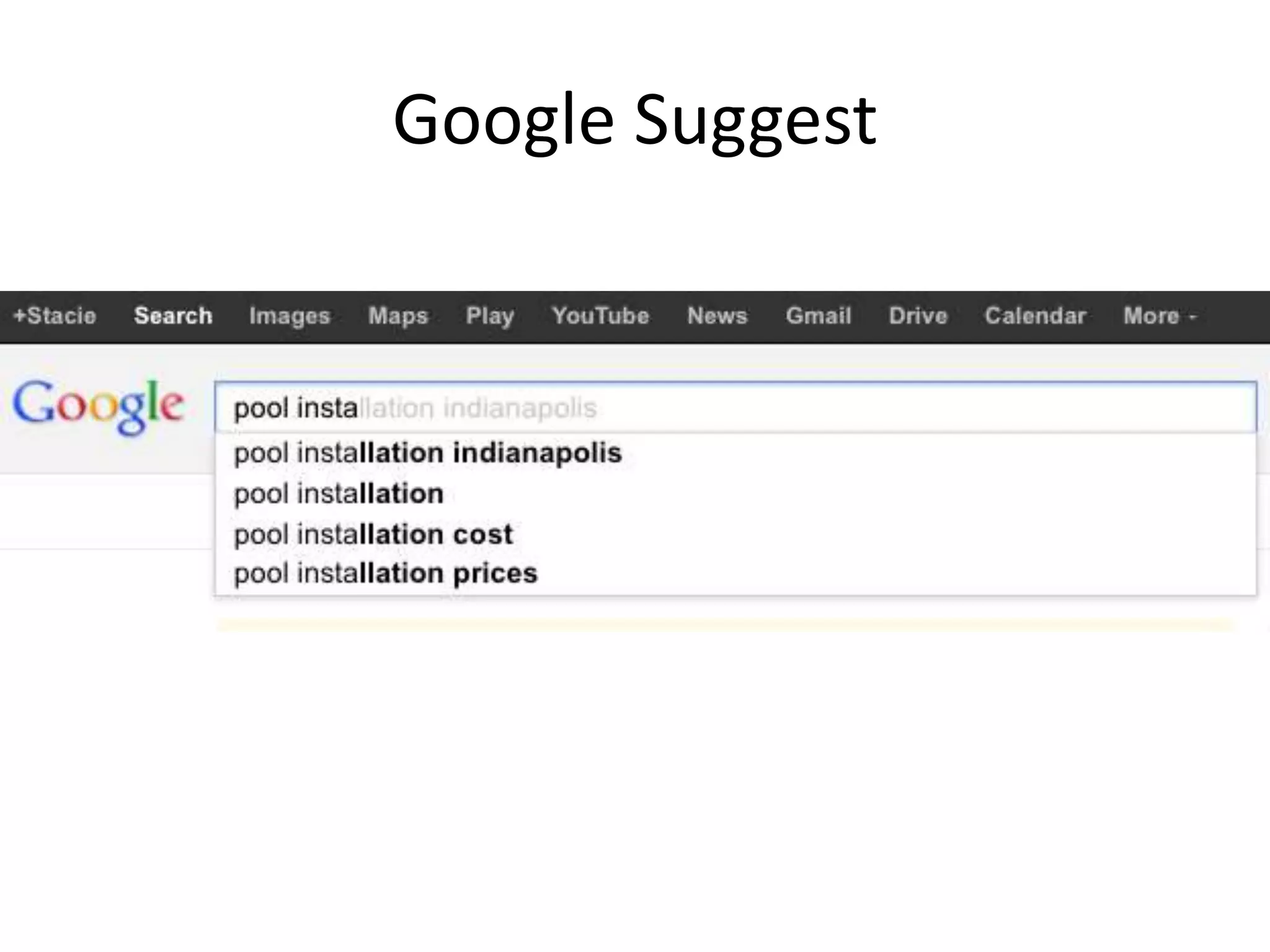 Google Suggest
 
