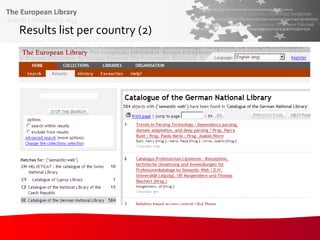 Results list per country (2)  
