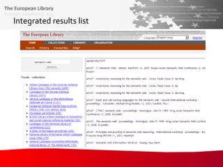 Integrated results list   