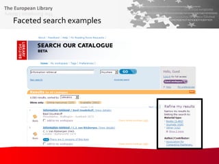 Faceted search examples 