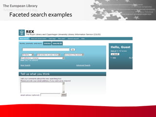 Faceted search examples 