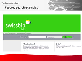 Faceted search examples 