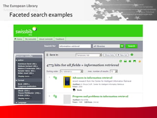 Faceted search examples 