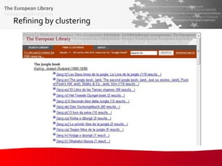Refining by clustering 