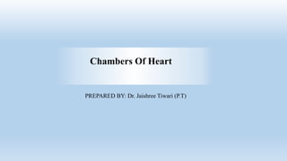 Chambers Of Heart
PREPARED BY: Dr. Jaishree Tiwari (P.T)
 
