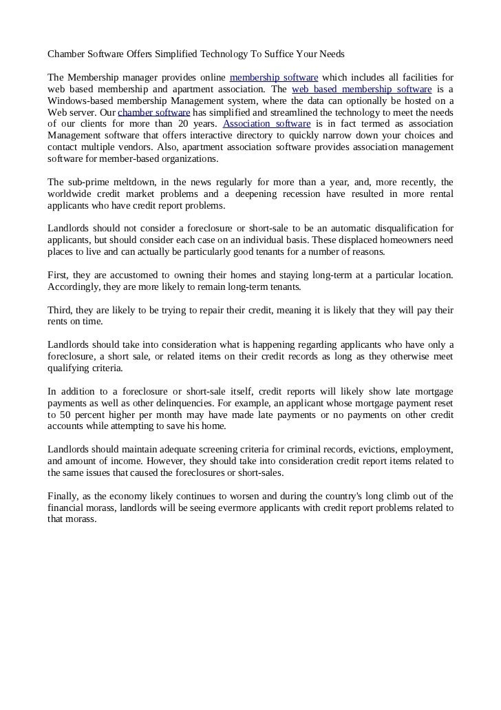 Chamber Software Offers Simplified Technology To Suffice Your Needs