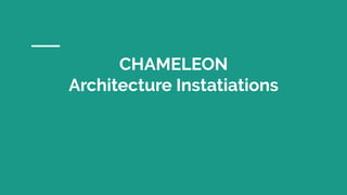 CHAMELEON
Architecture Instatiations
 