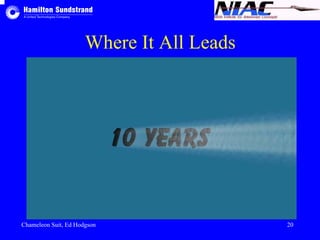 Where It All Leads 
Chameleon Suit, Ed Hodgson 20 
