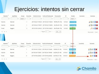 Ejercicios: intentos sin cerrar
 