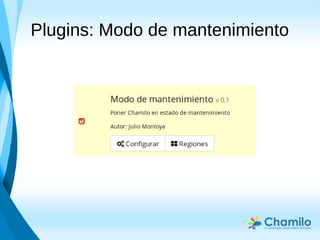 Plugins: Modo de mantenimiento
 