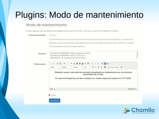 Plugins: Modo de mantenimiento
 