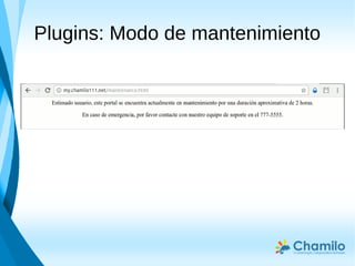 Plugins: Modo de mantenimiento
 