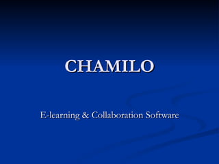 CHAMILO E-learning & Collaboration Software 