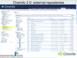 Chamilo 2.0: external repositories                                 