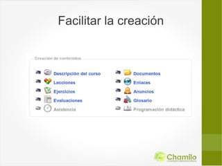 Facilitar la creación
 