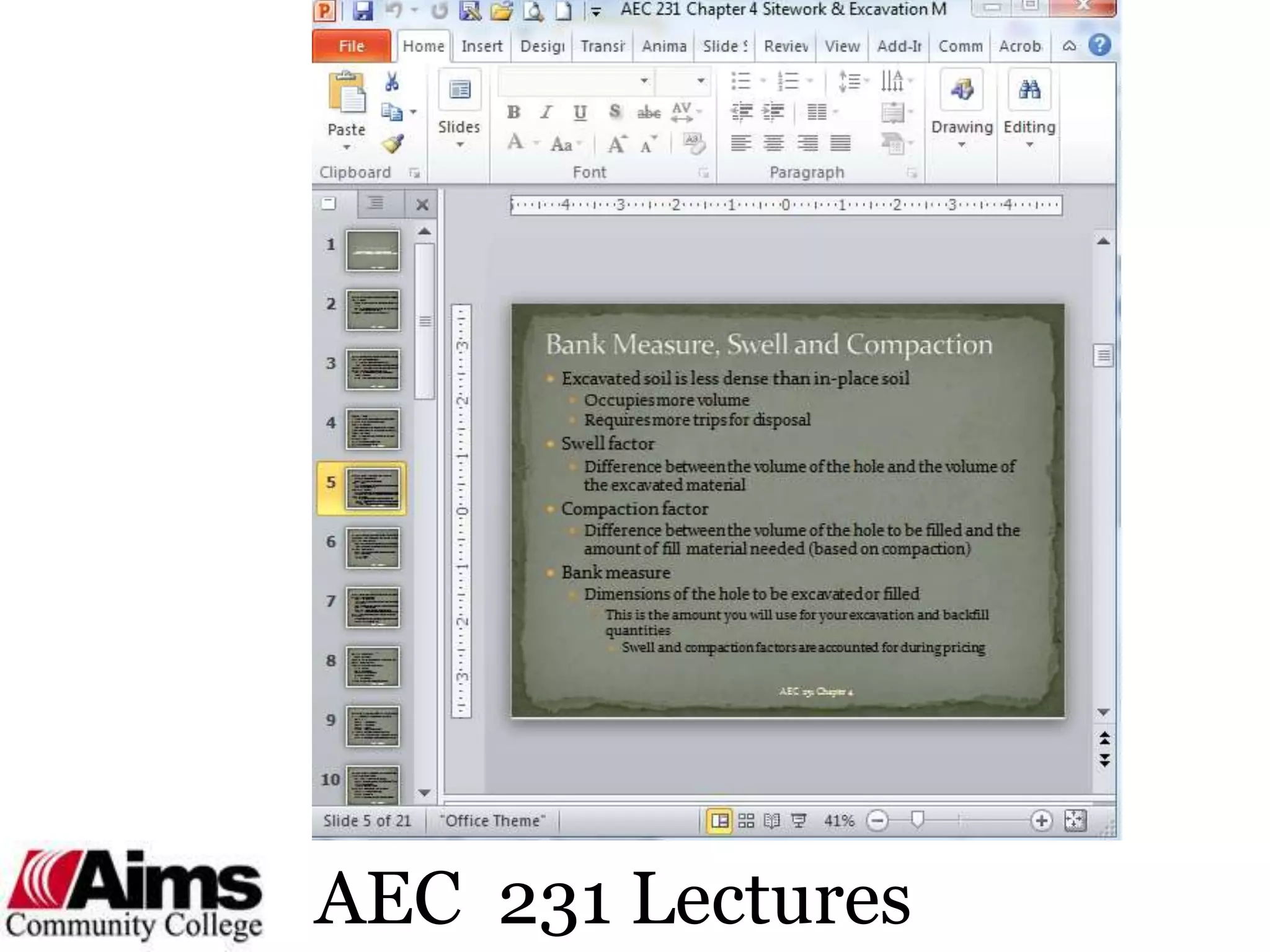 AEC 231 Lectures
 