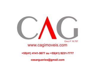 Conselheiro/Coordenador CRECICON Curitiba
Rua General Carneiro, 680, Alto da XV - CEP 80060-150 - Curitiba/PR
www.crecipr.gov.br
Tel - (41) 4141 5677 - (41) 9231 7777 | cesarguerios@gmail.com
Cesar Augusto Guerios
Serviço Público Federal
 