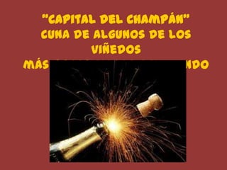 “Capital del Champán”cuna de algunos de los viñedos más prestigiosos del mundo