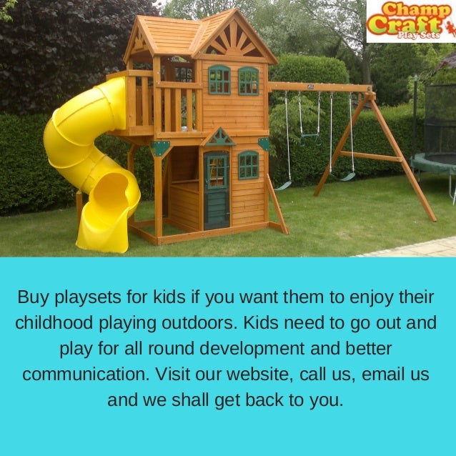 small wooden outdoor playsets