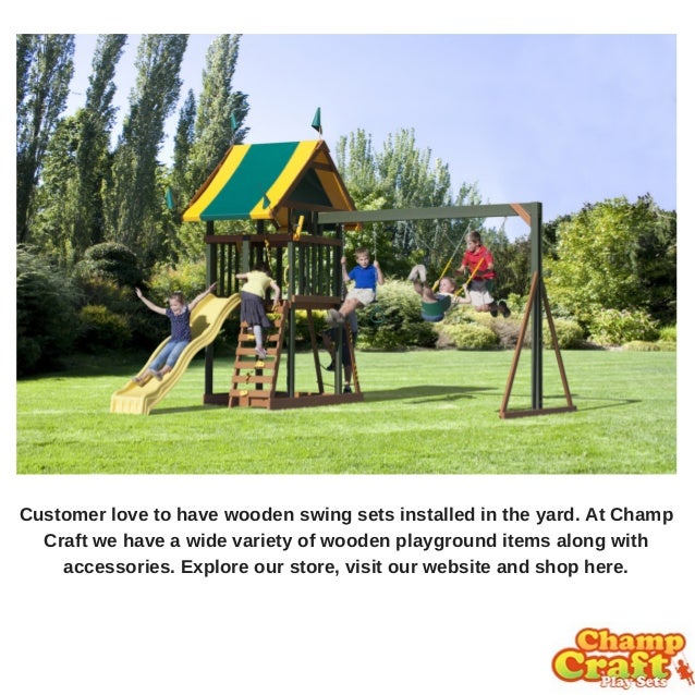 Amish Wooden Swing Sets for Kids