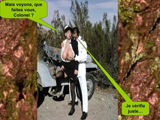 Mais voyons, que faites vous, Colonel ? Je vérifie juste… 