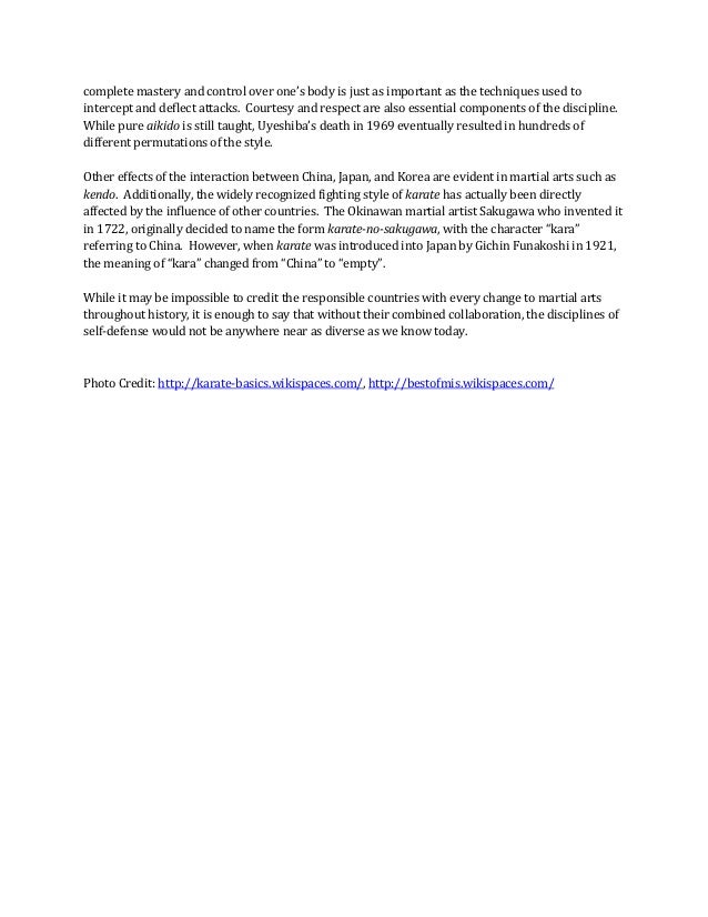 A Brief History of Martial Arts