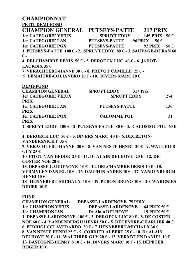 Championnat 2014 pac