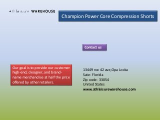 champion power core compression shorts 
