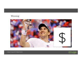 Client: [ifridge]	

Project: [ifridge Corporate]	

Project Lead: [Daniel Kraft]	




             Winning




                                                     $	

 © ifridge & Company, 2012. All Rights Reserved	

 