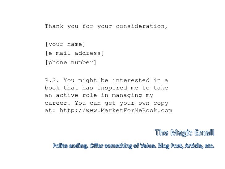 thank you for job opportunity email